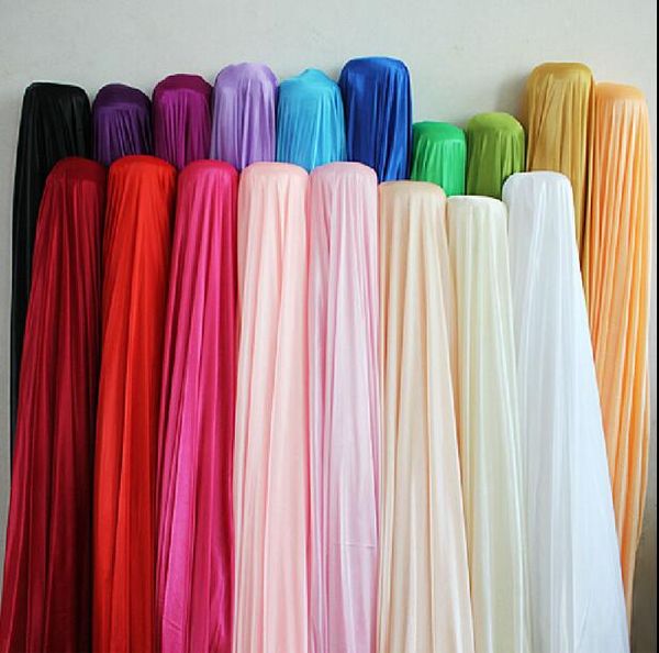 

wedding decorations silk fabric backdrop curtain width 150cm/59inch satin fabric decoration solid color cloth/performance clothing