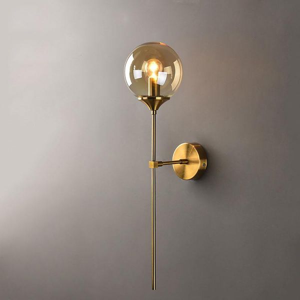 

nordic glass wall lamp modern led gold sconce light fixtures living room bedroom bathroom mirror lights bedside home decor