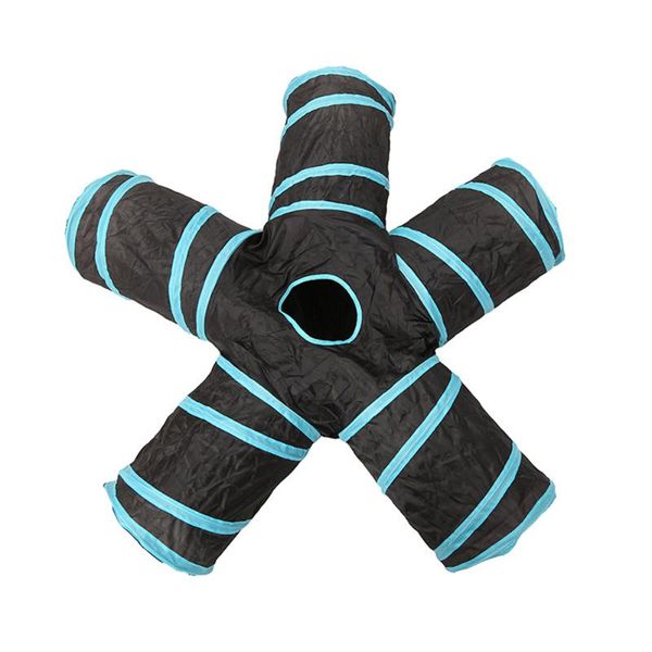 

cat toys 2/3/4/5 holes foldable pet tunnel indoor outdoor training toy for animal play tube
