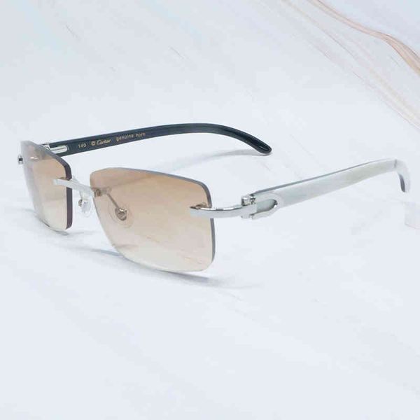 

2022 factory wholesale luxury men wood frames white buffalo horn sunglass fashion buffs wooden eyewear wifw, White;black