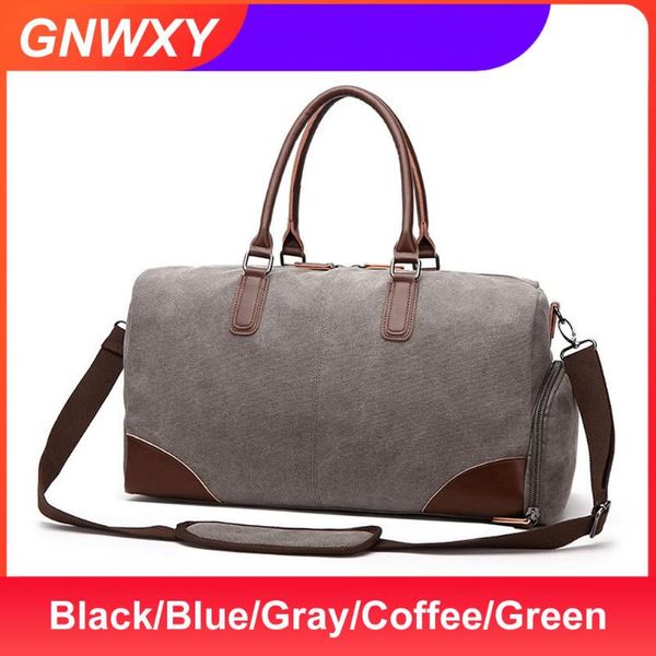 

canvas travel bag european american fashion portable crossbody men business large capacity weekend duffle duffel bags