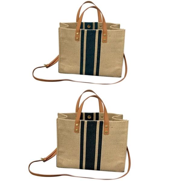 Borse da sera Grande borsa da acquirente Jumbo Canvas Totes Beach Big Shoulder Sport Striped Casual