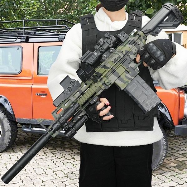 

4511m416 soft bullet electric continuous firing children's toy gun can launch simulated automatic boy rifle