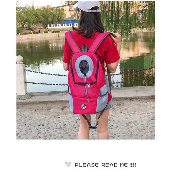 

stylish pet-dog-cat carrier pet backpack dog shoulder bag chest portable travel breathable mesh product apparel