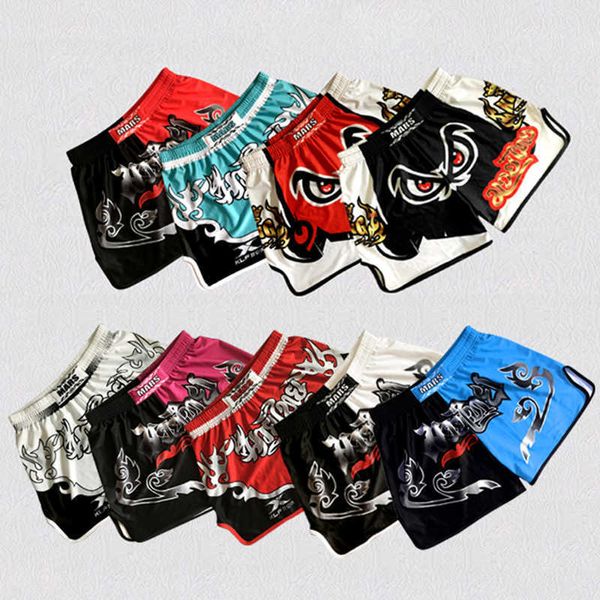 Crossfit shorts mma boxe muay thai shorts cor correspondência impressa wushu sanda roashguard mma esporte boxe troncos kickboxing x0628