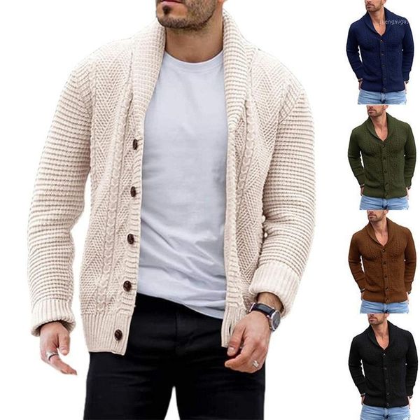 

men's sweaters cardigan men fashion clothing sweater coat single breasted solid color knitted casual autumn clothes, White;black