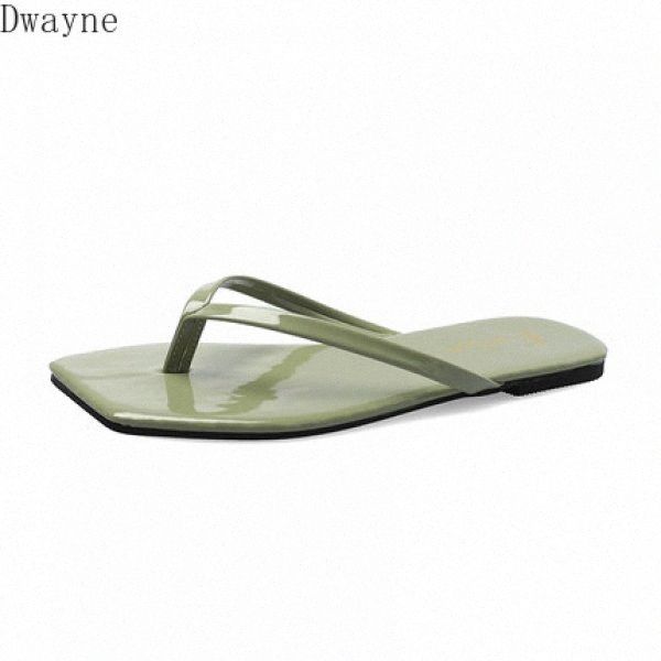

womens flip flops wear 2020 new summer wild korean version of the half flat non slip beach clip toe sandals p1yn#, Black