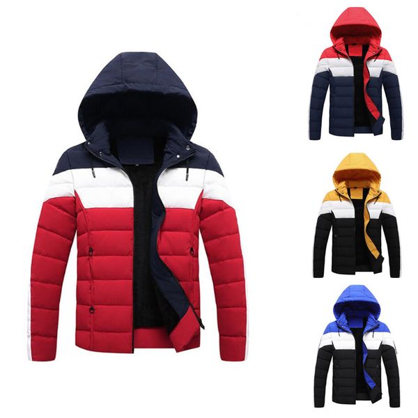 Lüks Erkek Tasarımcı Ceketler Marka Aşağı Ceket Mektubu Ile Yüksek Kaliteli Kışlık Mont Peluş Kalınlaşmış Sıcak Kapüşonlu Spor Unisex Parkas Üst Giysiler Avrupa Boyutu