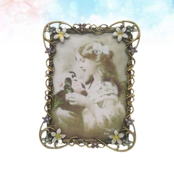 

european retro metal phone frame vintage picture home deskpo ornament wedding anniversary decoration frames