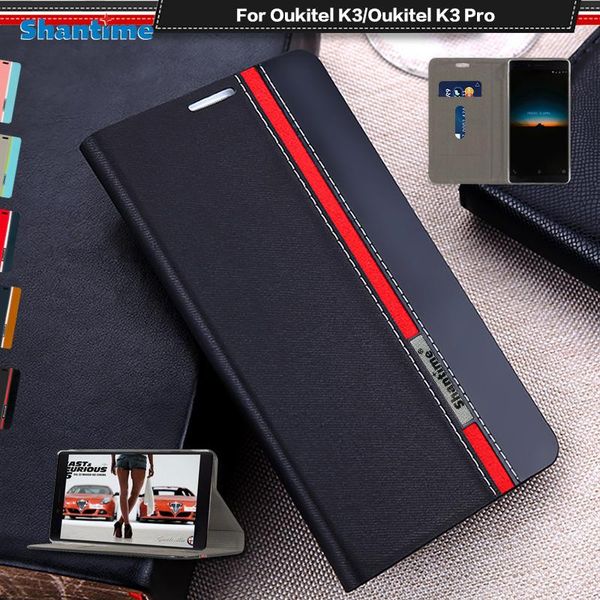 

for oukitel k3 case flip luxury leather pro silicone soft back cover business wallet phone cell cases