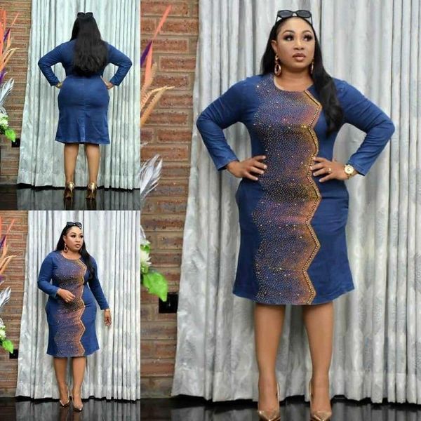 

african dresses for women 2021 summer o-neck long sleeve dress plus size clothing 2xl-5xl ethnic, Red