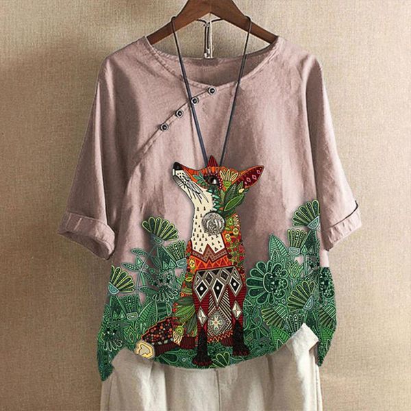 

women's blouses & shirts womens printed shirt lady loose blouse single-breasted casual buttonlinen plus size boho tanic #g2 fc3h, White