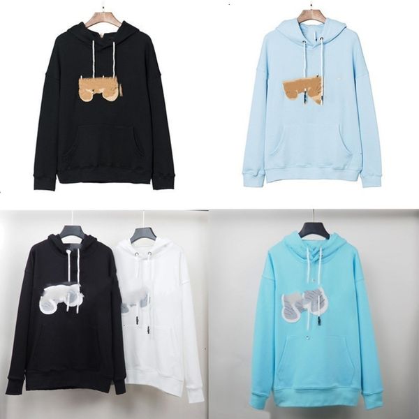

sale fashion womens hoodie broken bear sweatshirt teddy trendy terry explosion sweater style men and women size s-xl yh_chain_discount, Black