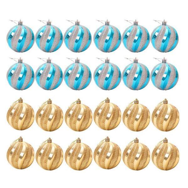 

party decoration 24 pcs xmas gifts ornaments crafted exquisite christmas tree pendants balls hanging decors