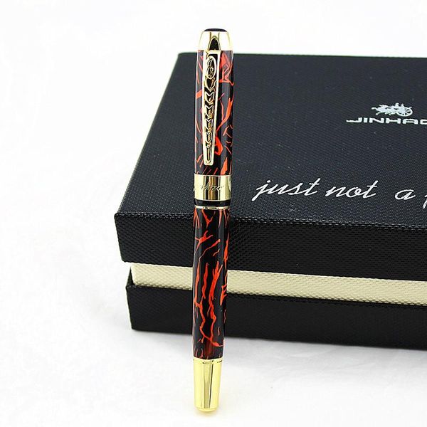 

gel pens jinhao 250 metal pen luxury ballpoint business writing student gift office school supplies black refill roller ball