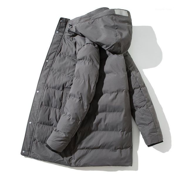 

winter men's bulky cotton jacket down & parkas, Black