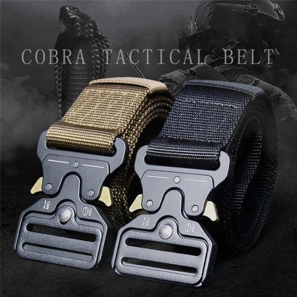 

army swat nylon hiking camping belt men tactical equipment quick release waistband outdoor heavy duty adjustable waist support, Black;gray