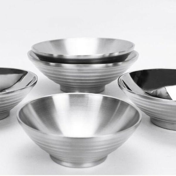 

20cm bowl antirust double wall fruit insulated kids ramen restaurant salad bowls