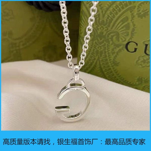 

zhigujia 925 silver three-dimensional hollow fashion necklace for lovers