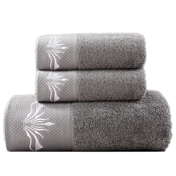 

towel ahsnme classic grey custom logo 100% cotton face bath el spa nail salon barber diy name message wishes