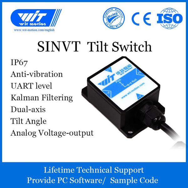 

activity trackers witmotion sinvt dual-axis high accuracy voltage output digital tilt angle ahrs inclinometer, ip67 waterproof, anti-vibrati