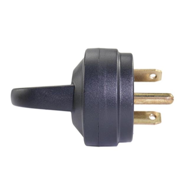 

parts replacement plug male 30a 125v us style rv (black)