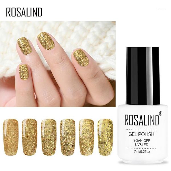 

pcs sequin uv led gel polish soak off nail art golden varnish sj661