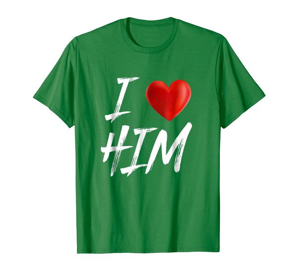 

i love heart him relationship couples t shirt, White;black