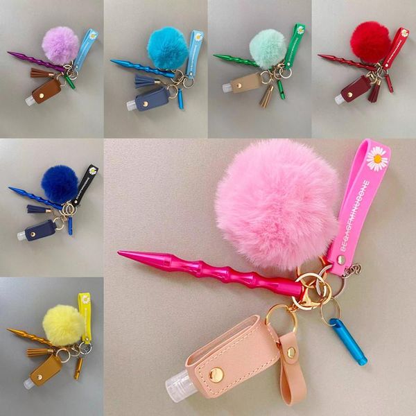 

keychains car keychain motorcycle keyring key case for ring pendant hairball lady essential home, Silver