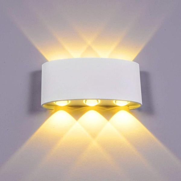 

wall light outdoor waterproof ip65 porch garden lamp & indoor bedroom bedside decoration lighting aluminum lamps