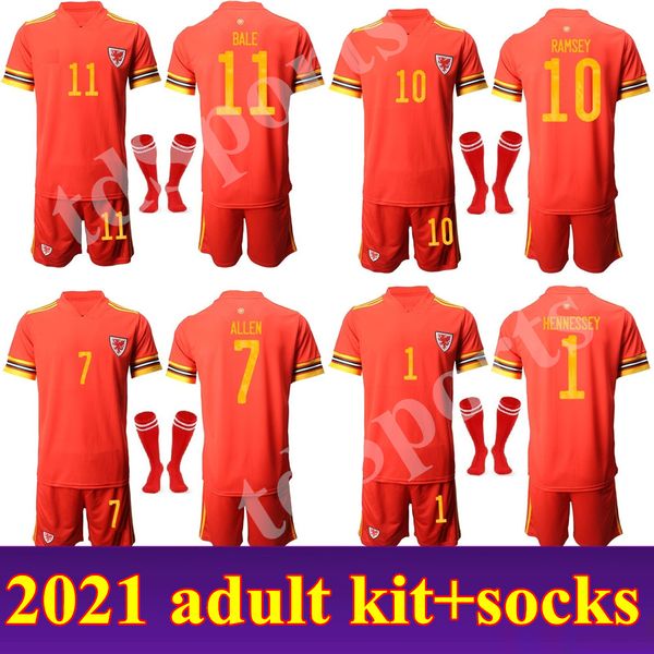 

2021 national team kit wales soccer jerseys home away bale james ramsey jersey men maillot de football shirts allen camiseta futol uniform, Black