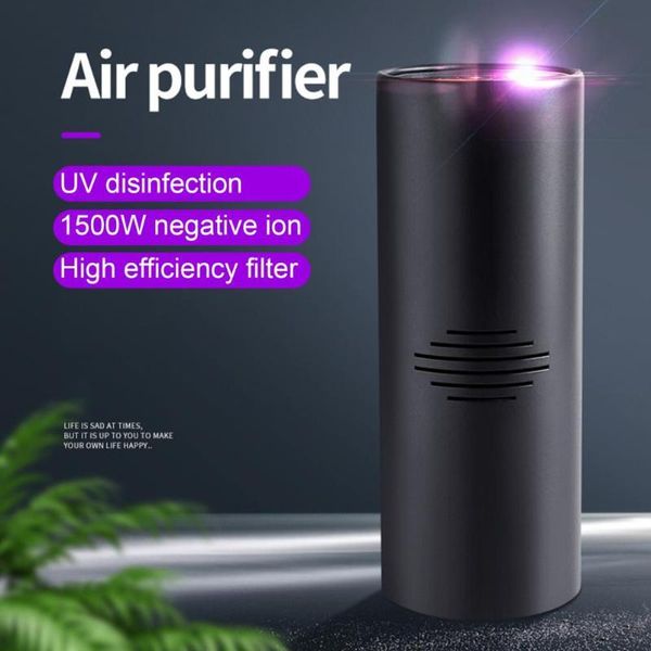 

mini household car deodorizer air purifier negative ion usb cable fridge portable small space clear odor freshener