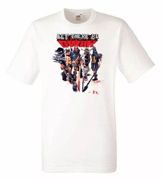 

gwar band white herren t-shirt men rock band tee shirt, White;black