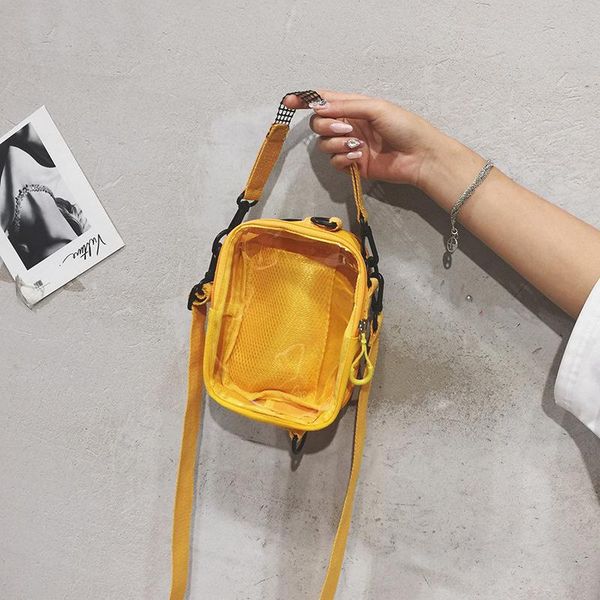 

backpack soft sister transparent small square bag pain oblique cross one shoulder portable canvas baby leisure simple fashion