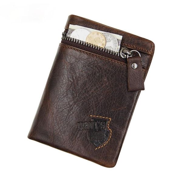 

wallets leather men's wallet detachable multi-card position coin bag, Red;black