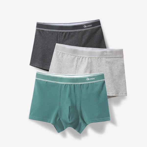 

underpants the high-quality goods men's underwear, shorts, pure cotton, breathable, boxer pants, student leader, big size, summer trend, Black;white