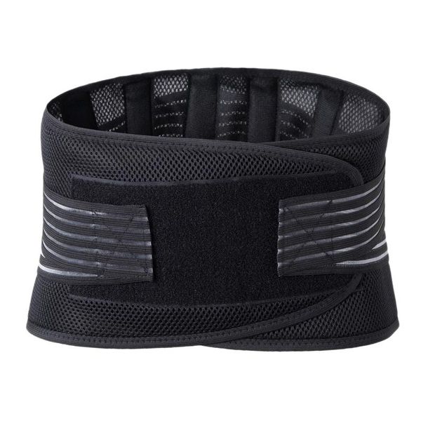 

sports fitness pressure belts breathable protection fixed waist support, Black;gray