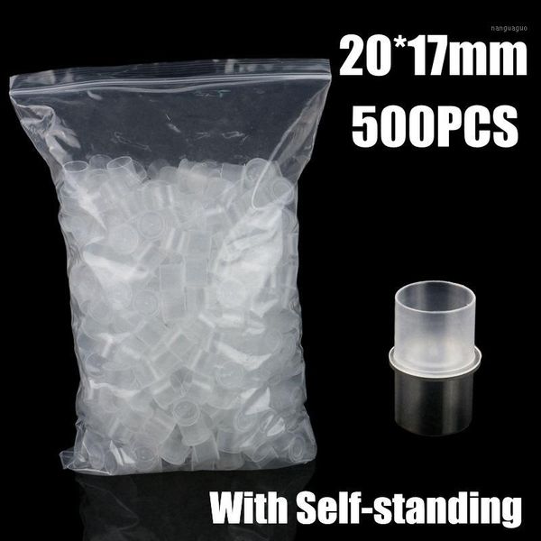 

(white) 20mm tattoo ink cups caps 500 pcs pigment supplies plastic self-standing 1