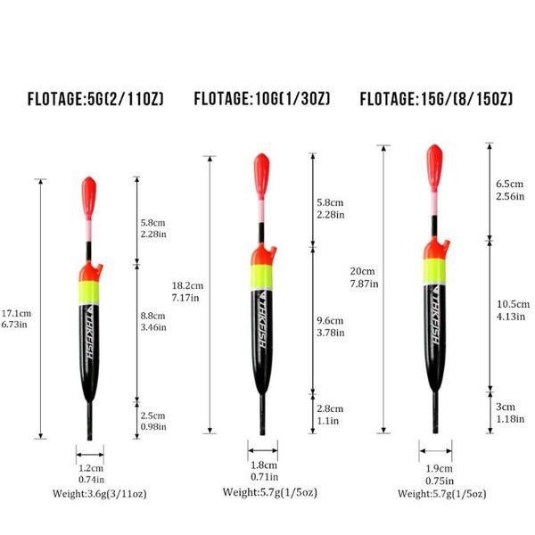

fishing accessories quick delivery 5 pieces balsa wood slip float bobber rigs 5g 10g 15g saltwater freshwater