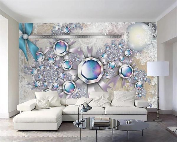 

wallpapers custom any size 3d wallpaper modern simple jewelry flowers indoor porch background wall decoration mural