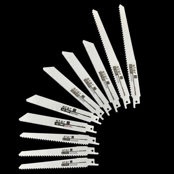 

hand tools 10pcs reciprocating saw blades multi blade saber handsaw for cutting tube wood metal pvc power accessories