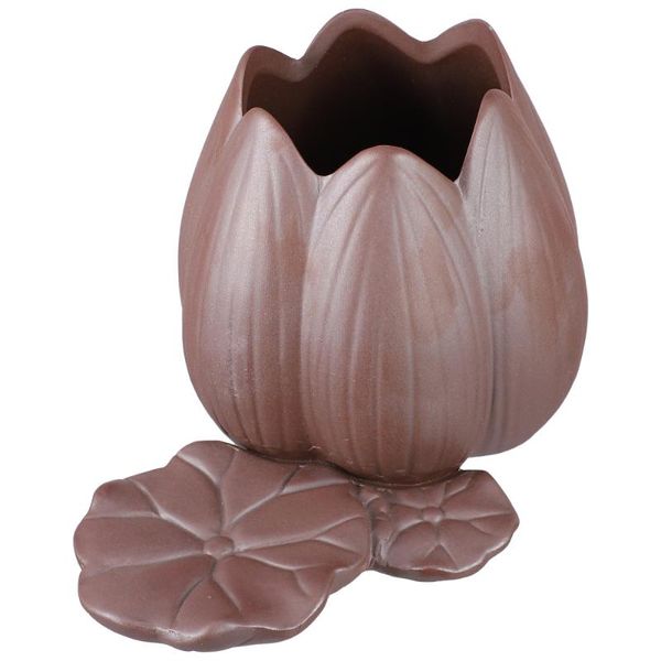 

planters & pots 1pc ceramic flowerpot hydroponic water lily planter with tray