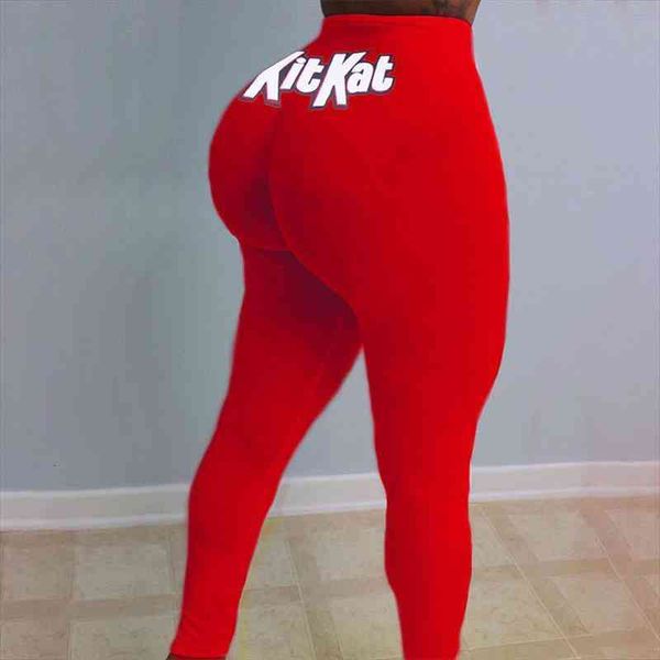

candy snack fitness leggings fall plus size women clothing gym running high waisted pants n90-bd20, Black