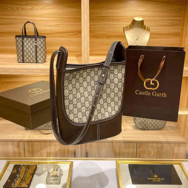 

75% off handbag factory store on women's autumn and winter trend old flower small bucket single shoulder messenger gas proton lllk