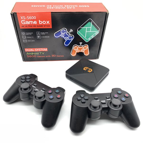 4K HDTV XS 5600 Ретро TV Box Game Console для PS1 / PSP / SFC / NEO / Arcade / GBA / N64 видеоигры с классическими 5600-в 3D-играх