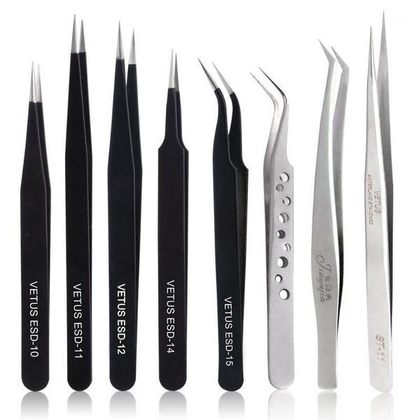 

non-magnetic vetus eyelash tweezer stainless steel extension tweezers individual eyelashes volume lashes makeup tools1
