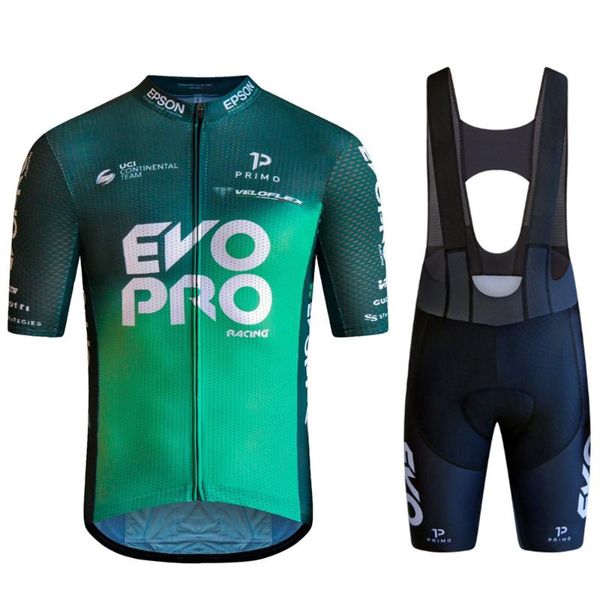 

racing sets evopro team man cycling jersey road summer bike clothing short sleeve suit conjunto mtb bib set ropa maillot hombr, Black;blue
