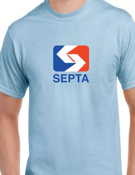 

septa t-shirt southeastern pennsylvania transport authority philadelphia tee, White;black