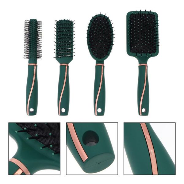 

hair brushes 1 set of 4pcs combs styling comb anti static, Silver