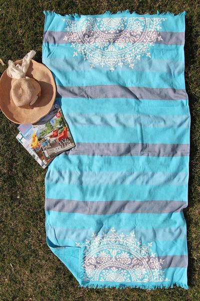 

100% cotton 90x170cm beach swimming towel cover-ups